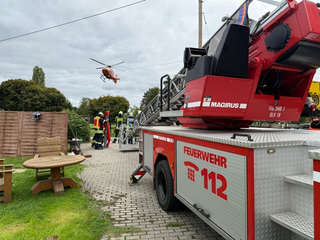 FW-Schermbeck: Zeitkritische Unterstützung Rettungsdienst und RTH