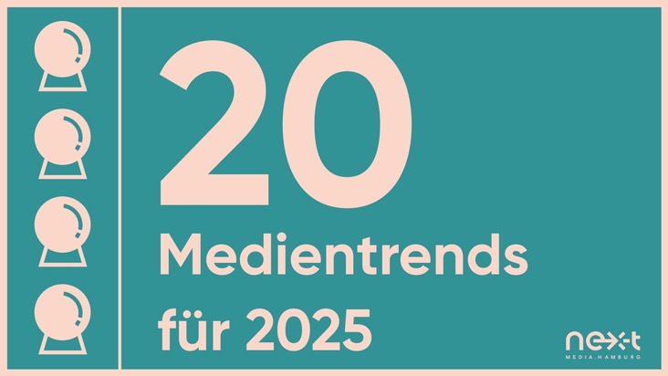 Hamburg Kreativ Gesellschaft mbH / nextMedia.Hamburg: KI weiterhin im Fokus: 20 Medientrends für 2025