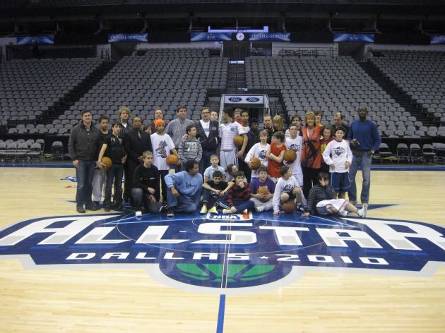 NBA All Star Wochenende in Dallas: 25 Kinder der Initiative &quot;BasKIDball&quot; waren live dabei (mit Bild)