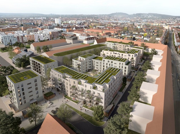Richtfest für ersten Bauabschnitt mit 145 Wohnungen im urbanen Wohnquartier „Lagarde 8“ in Bamberg gefeiert