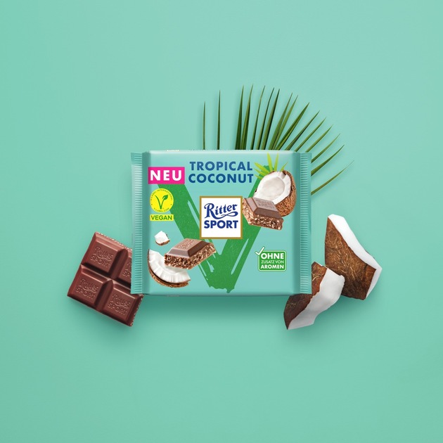 Neu zum Veganuary 2026: Ritter Sport Vegan Tropical Coconut