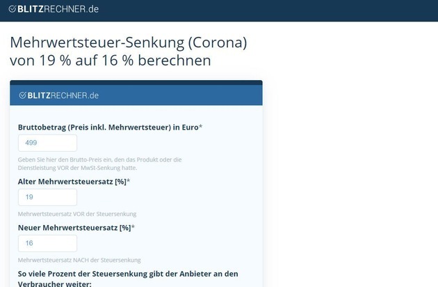 Blitzrechner: Experiment Mehrwertsteuer-Senkung: Wer profitiert eigentlich wirklich davon? Online-Tool visualisiert Auswirkungen