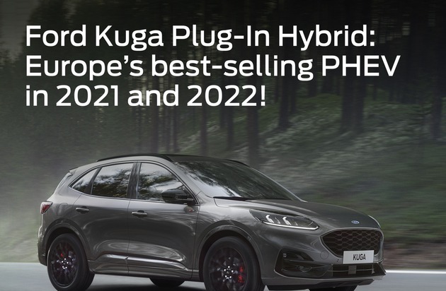 Ford-Werke GmbH: Ford Kuga Plug-in-Hybrid ist zum zweiten Mal in Folge Europas meistverkaufter PHEV