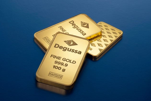 Degussa präsentiert neu gestaltete Goldbarren
