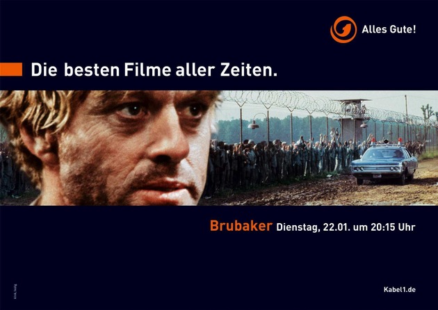 Werbeauftakt 2002: Nach &quot;Raumschiff Enterprise&quot; startet Kabel 1 mit bundesweiter Kampagne für &quot;Die besten Filme aller Zeiten&quot;