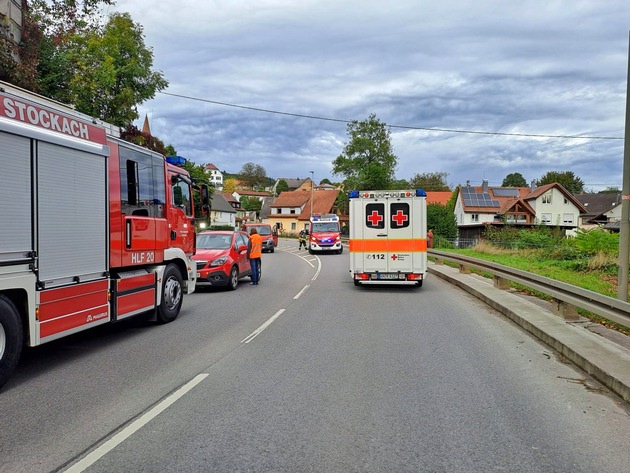 FW Stockach: Verkehrsunfall ausgelöster E-Call