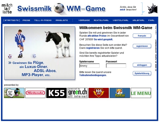 Swissmilk ouvre les paris pour la coupe du monde
