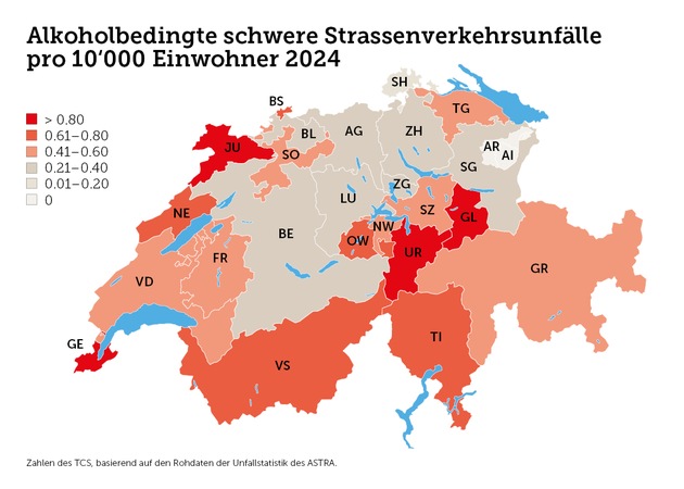 30 bis 39-Jährige sterben am häufigsten bei alkoholbedingten Verkehrsunfällen