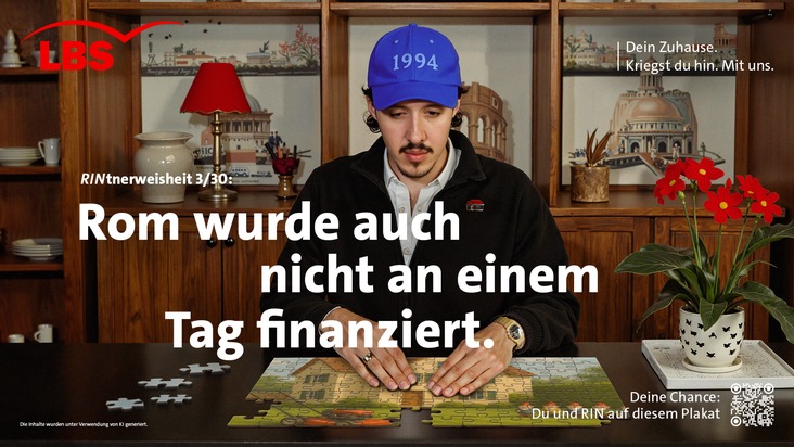 30 Tage, 30 RINtnerweisheiten / Zweite Runde für den Bauspar-Lifestyle: LBS, RIN und huth+wenzel starten KI-gestützte Out-of-Home-Aktion