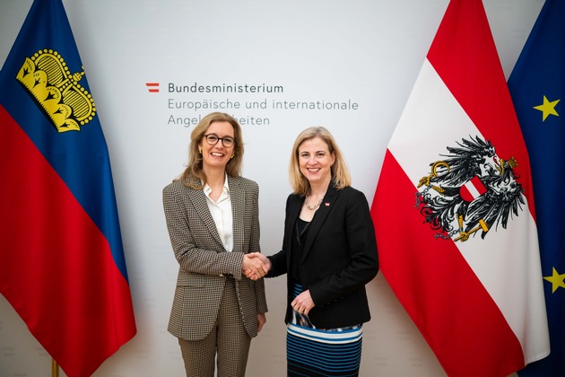 Regierungschefin-Stellvertreterin Sabine Monauni zu Besuch in Wien