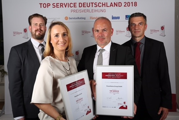 PM: Top Service Deutschland Auszeichnung für PlanetHome und PLANETHYP
