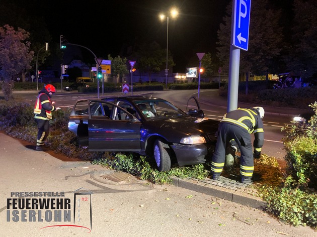 FW-MK: Gemeldeter Fahrzeugbrand nach Verkehrsunfall