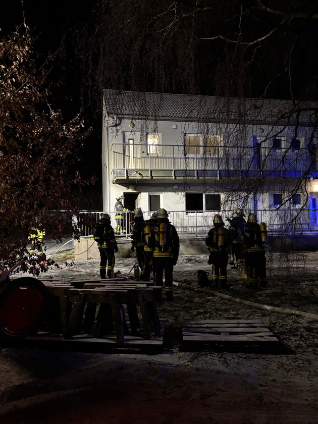 FW Datteln: Wohnungsbrand in Datteln