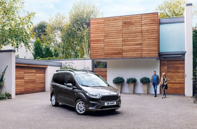 Ford-Werke GmbH: Moderne Personentransporter Ford Tourneo Courier und Tourneo Connect mit noch mehr Stil und Effizienz (FOTO)