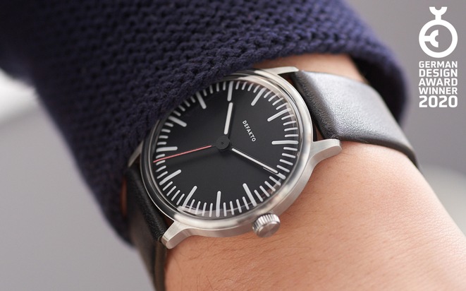 Defakto Uhren Manufaktur: Minimalistische Manufaktur-Armbanduhr Defakto Transit ausgezeichnet mit German Design Award 2020