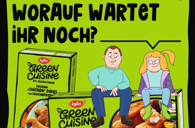 iglo Deutschland: iglo thematisiert die Generationendebatte am Esstisch: Die Zukunft is(s)t pflanzlich / Vegane Submarke "GREEN CUISINE" mit neuem, modernen Markenauftritt zur Ernährungswende