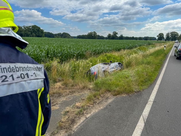FW Flotwedel: Zwei parallele Einsätze beschäftigen die Feuerwehren bei Eicklingen