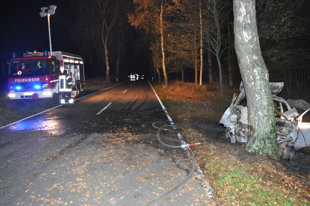 POL-WL: ++ Wesel - Wildunfall endet tödlich!++