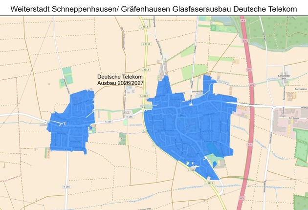 Telekom: Flächendeckender Glasfaserausbau in Weiterstadt startet im November