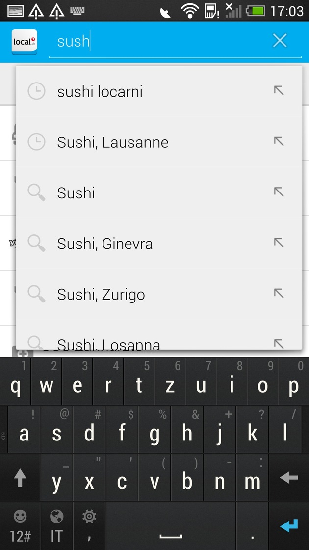 La nuova app local.ch per Android rende la ricerca ancora più facile e divertente (IMMAGINE)