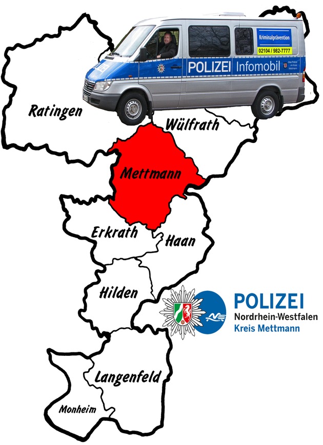 POL-ME: Das INFO-MOBIL kommt wieder in die Kreisstadt - Mettmann - 1901065