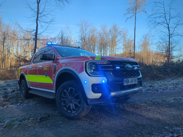 FW-AR: Ford Ranger ergänzt Arnsberger Feuerwehr-Fuhrpark