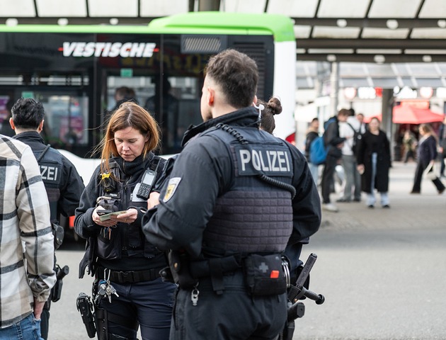 POL-RE: Recklinghausen: Gemeinsam f&uuml;r ein Plus an Sicherheit - Polizei Recklinghausen im Einsatz mit der Bundespolizei und dem KOD der Stadt
