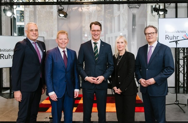 Initiativkreis Ruhr GmbH: Ministerpräsident Hendrik Wüst zu Gast beim Wirtschaftsbündnis Initiativkreis Ruhr