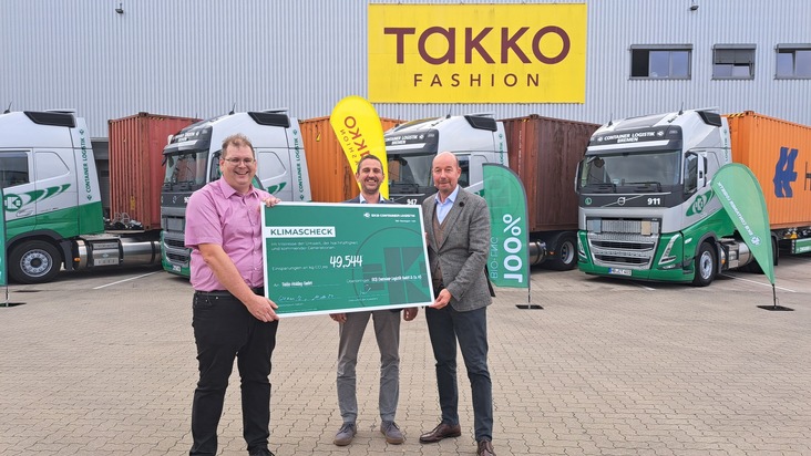 Takko Fashion und EKB feiern 10-jährige Partnerschaft und setzen auf CO2-armen Containertransport
