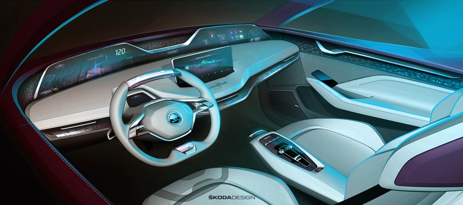 Konzeptstudie SKODA VISION E feiert Europapremiere auf der IAA (FOTO)