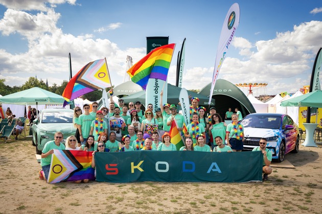 Škoda Auto feiert beim diesjährigen Prague Pride Festival Familie und Diversität