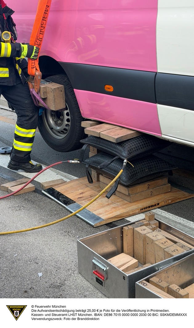 FW-M: Kleintransporter auf Abwegen (Hadern)