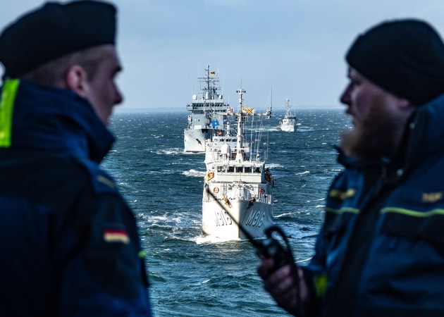 NATO-Minenjäger in Kiel - Norwegischer Kommandeur auf deutschem Flaggschiff
