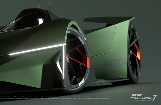 Škoda in der Gran Turismo-Simulation: Exklusive Designstudie Škoda Vision Gran Turismo geht in beliebtem Video-Rennspiel an den Start