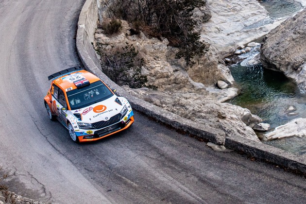 Rallye Monte Carlo: SKODA Fahrer Andreas Mikkelsen feiert dritten WRC2-Sieg beim legendären WM-Auftakt