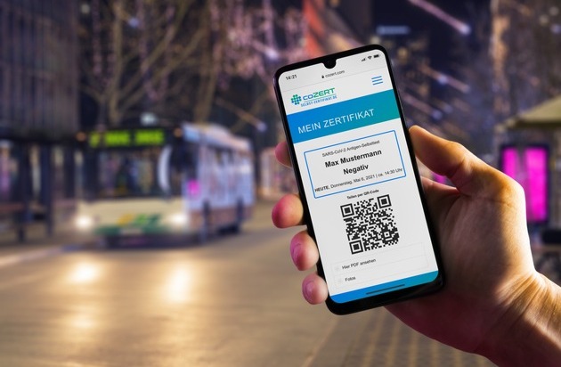 cozert.com: Unternehmen dürfen Corona-Test-Zertifikate für Mitarbeiter/-innen selber erstellen / Software für Firmen