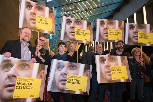 Freiheit für Oleg Sentsov! - Meret Becker und Katja Riemann setzen sich gemeinsam mit Amnesty und der European Film Academy sowie der Deutschen Filmakademie für den inhaftierten Filmregisseur ein