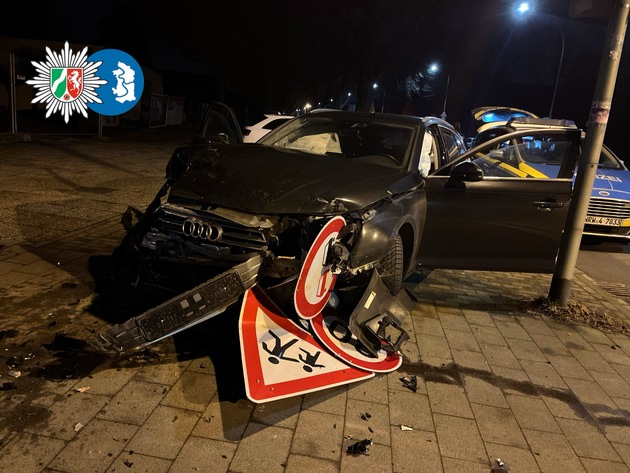 POL-DU: Overbruch: Autofahrer kommt von Fahrbahn ab