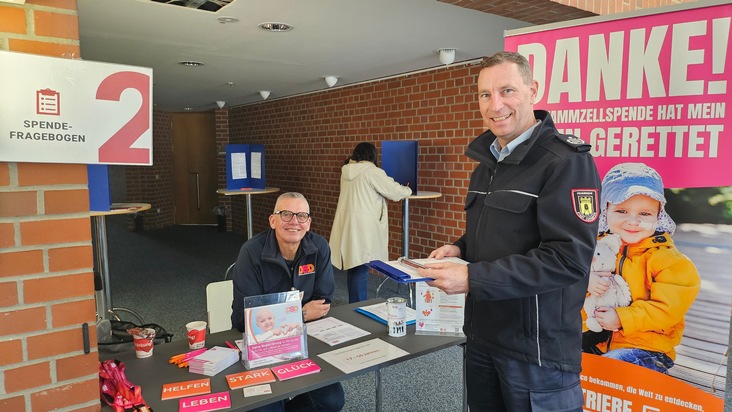 POL-CUX: 2. Blutspenden- und Typisierungsaktion verschiedener Behörden und Institutionen im Landkreis Cuxhaven - rund 130 Teilnehmende (Fotos im Anhang)