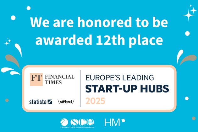 Münchner Strascheg Center for Entrepreneurship unter den Top 10% der besten Start-up-Hubs Europas