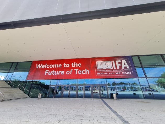 IFA – the world&#039;s leading trade show for consumer electronics / Berlin, 01. – 05. of September 2023 / In the focus: sustainability and AI are the trends in 2023