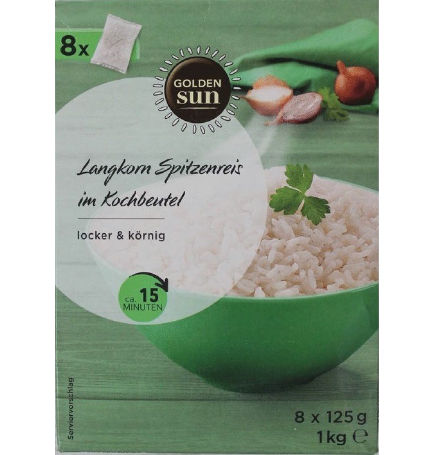Der niederländische Hersteller Van Sillevoldt Rijst B.V. informiert über einen Warenrückruf der Produkte &quot;Golden Sun Basmati Reis, 1kg&quot; und &quot;Golden Sun Langkorn Spitzenreis im Kochbeutel, 1kg&quot;.