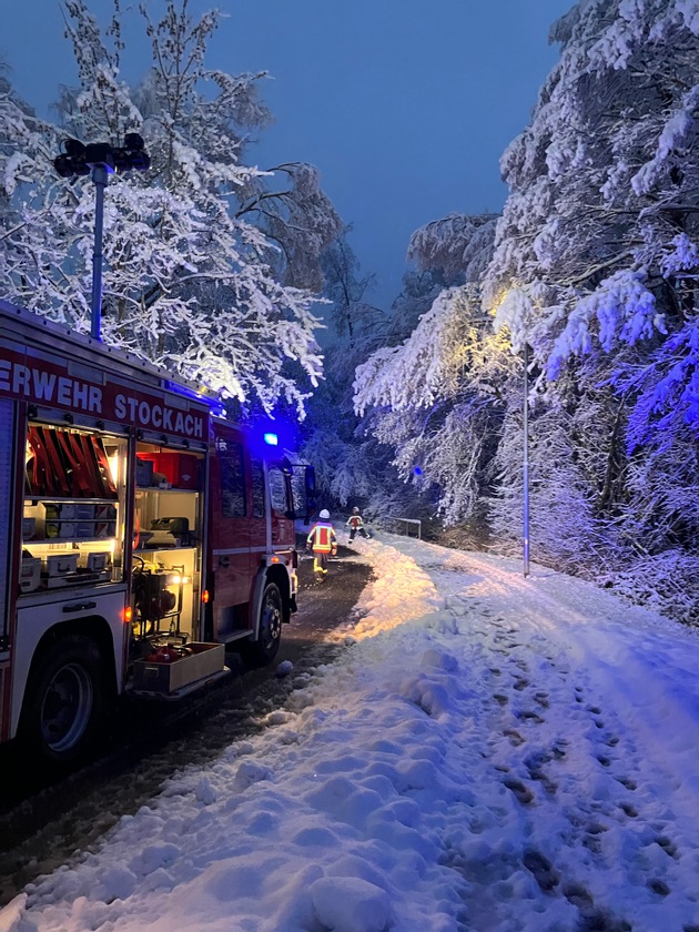 FW Stockach: Wetterbedingte Einsätze für die Feuerwehr Stockach