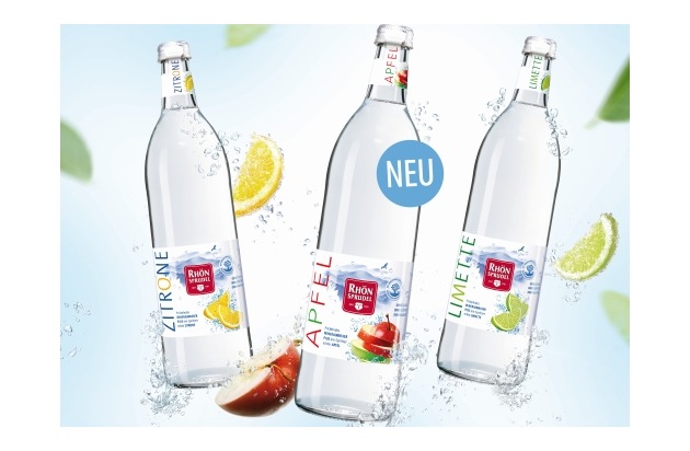 Presseinformation: RhönSprudel Mineralwasser PLUS jetzt mit einem Spritzer echten Apfelsaft