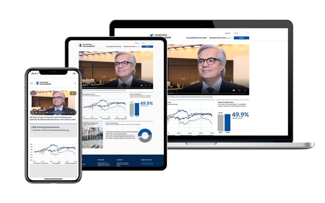 Graubündner Kantonalbank GKB: GKB publiziert Geschäfts- und Nachhaltigkeitsbericht 2018 / Publikation erstmals als reine Online-Version verfügbar