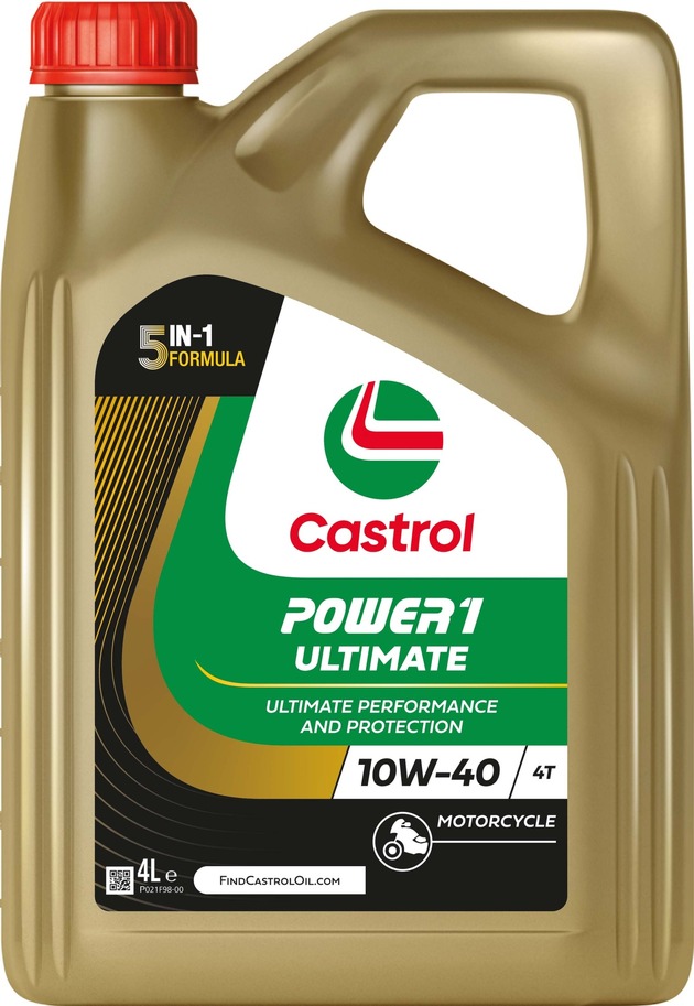 POWER1 ULTIMATE mit 5-in-1-Formel – neuer Castrol Schmierstoff für Motorräder und Motorroller