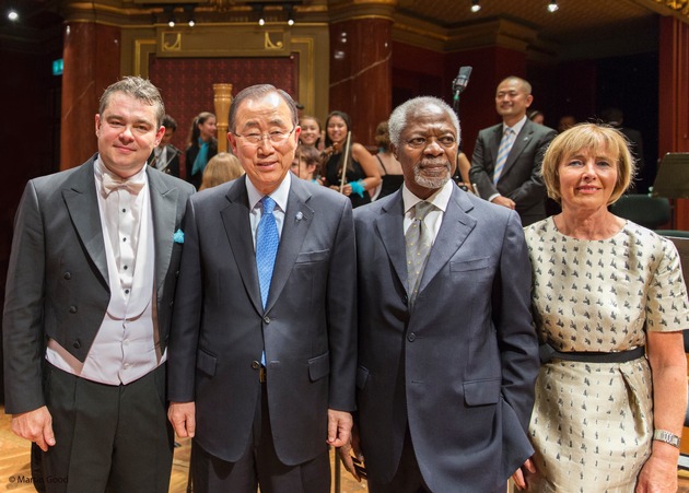 Concert d&apos;adieu à Ban Ki-moon, ovation pour l&apos;Orchestre des Nations Unies