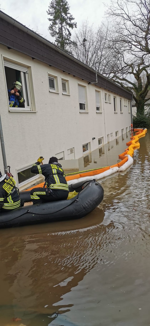 FW-Schermbeck: Hochwassereinsätze am 27. und 28.12.23