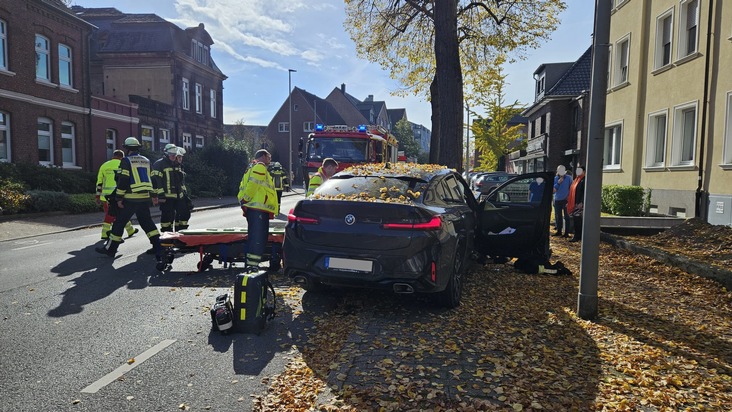 FW-WRN: Verkehrsunfall auf der Alten Münsterstraße