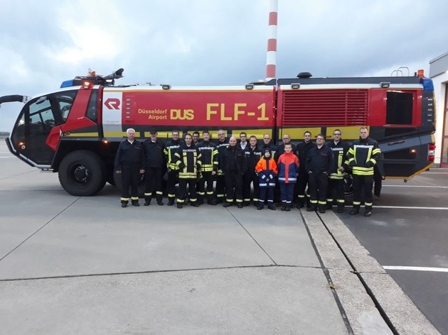 FW-KLE: Besuch bei der größten Werkfeuerwehr des Landes NRW am Airport Düsseldorf